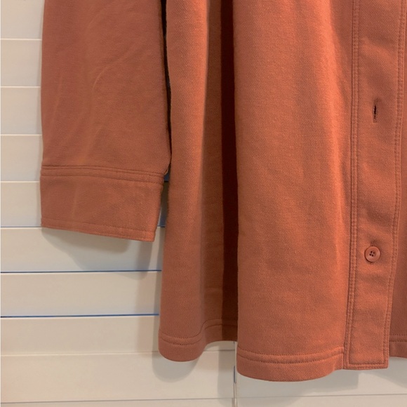 Button-Front French Terry Shacket - Picture 7 of 8